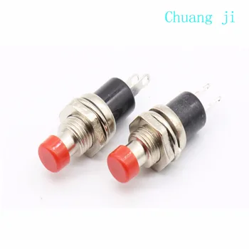 

IMC Hot 10Pcs Red Cap SPST Momentary Mini Pushbutton Switch DC 50V 0.3A