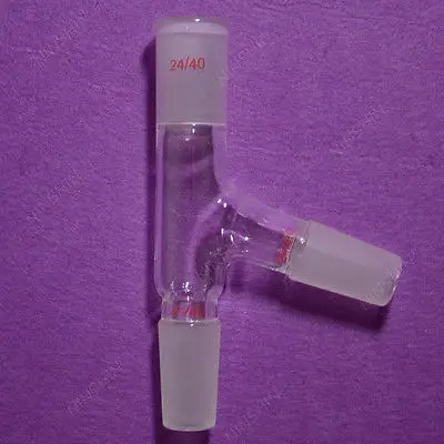 

24/40,Three Way Glass Adapter,75 Degree Bent,distillation Head,lab Glassware
