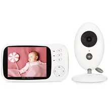 Babykam camara vigila bebes 3,5 дюймов ЖК ИК Ночное Видение 2 способ разговора температура монитор колыбельные