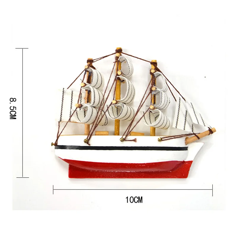 LUCKK 10 см моделирование парусник Firdge магниты творческий деревянный корабль ручной работы Модель Декор холодильники Кухня стикеры сувенир