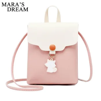 

Mara's Dream 2019 New Summer Mobile Phone Bag Female Cat Tassel Small Square Bag Small Fresh Shoulder Purse