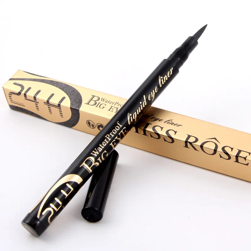

1pcs MISS ROSE Brand Natural Fast Dry Black Eye Liner Pen Smooth Easy to Wear Long Lasting Waterproof Eyeliner Pencils Makeup
