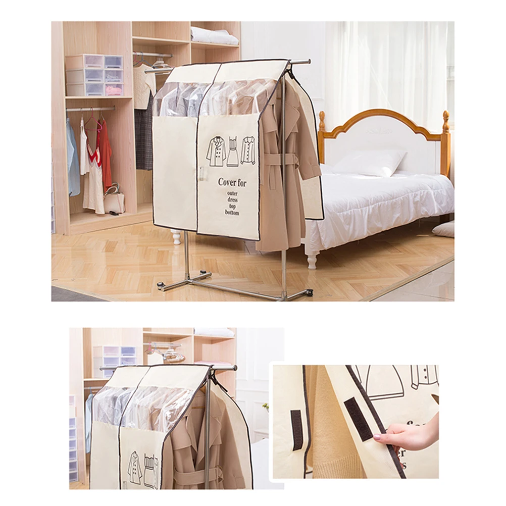 

Garment Bag Cover Non-fabric Waterproof Dustproof Garment Dust Bag Garment Bags Clothes Dust Bag for Home Travel Hotel