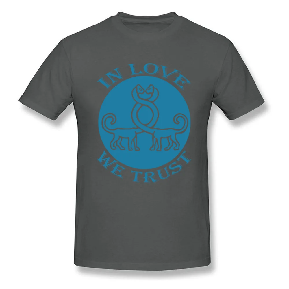 Design IN LOVE WE TRUST T-Shirt 2018 Discount Summer Fall Short Sleeve Round Neck Tops Shirts 100% Cotton Male Casual Tee-Shirts IN LOVE WE TRUST carbon