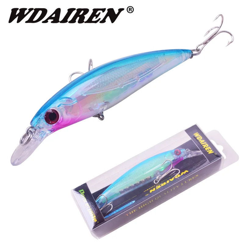 

1Pcs Jerkbait Slowly Sinking Minnow Fishing Lure 110mm 13.5g Laser Body Wobbler Hard Crankbait Fishing Bait Swimbait Pesca