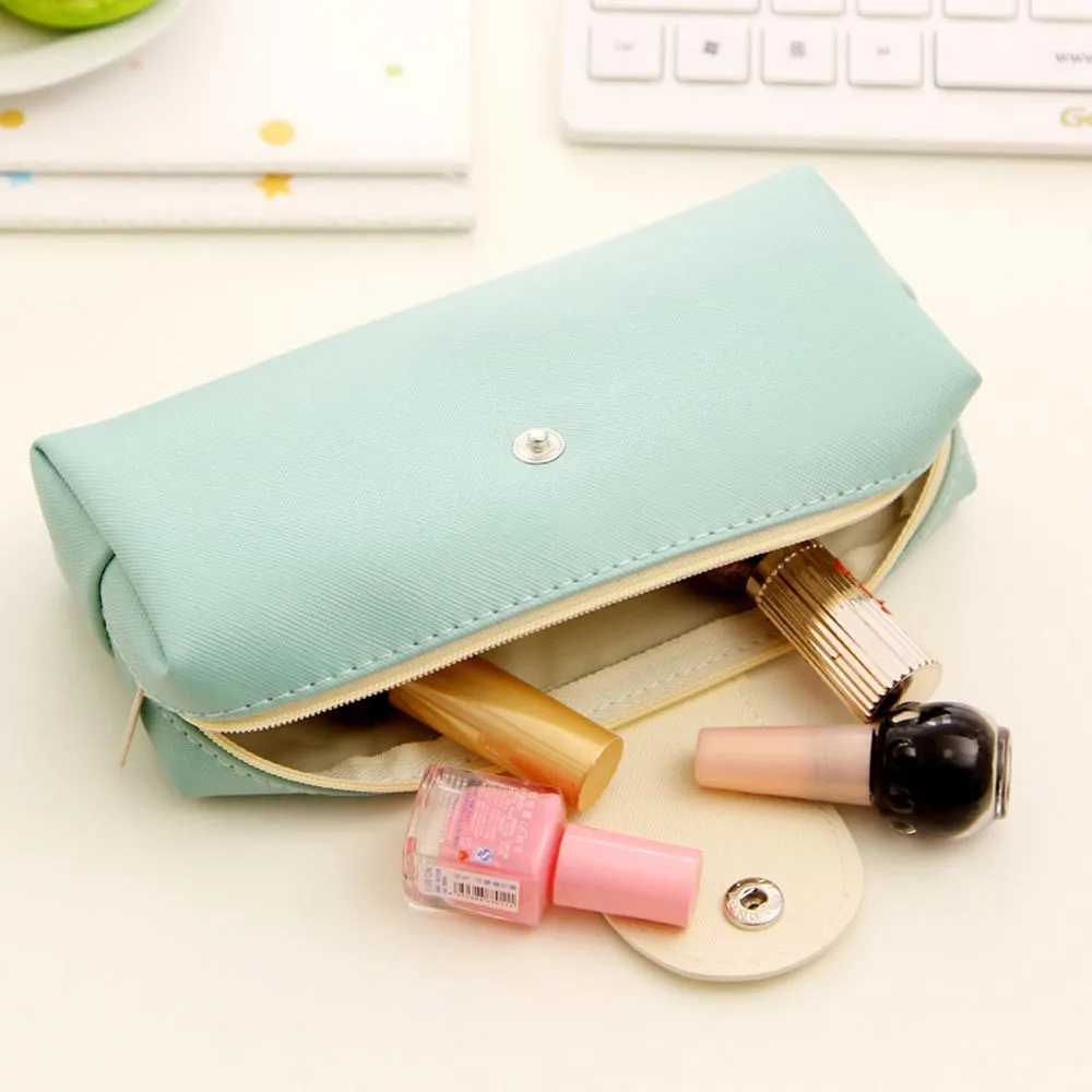 

2019 New Elegant and Stylish design Kids Length 20cm Leather Pencil case school Pencil Bag Stationery School Supplies