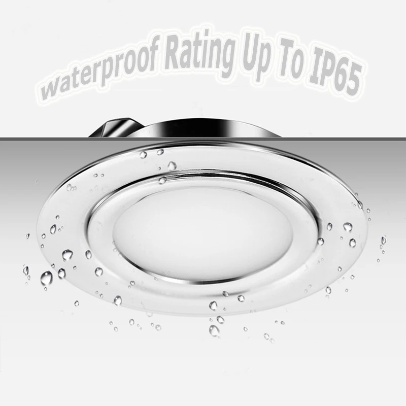Ultra-thin Waterproof Embedded 3W LED Mini Spotlight 12V Dimmable For Kitchen Bathroom Mirror Headlights (5)