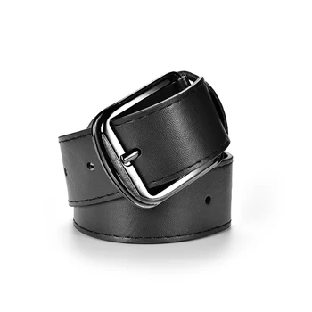 

Fashion New Brand 3 Colors Metal Buckle Casual Belts for Men Pu Leather Men's Waist Belt