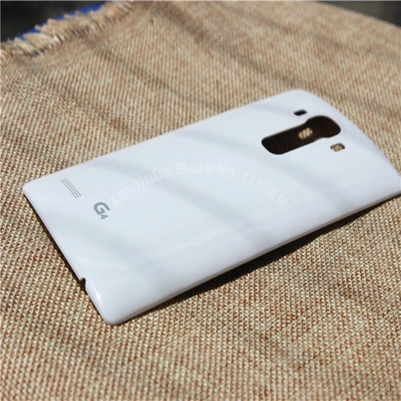 Оригинальная задняя крышка для аккумулятора, чехол для задней крышки двери+ NFC для LG G4 G3 H815 H810 H811 LS991 US991 VS986 F500 - Цвет: Белый