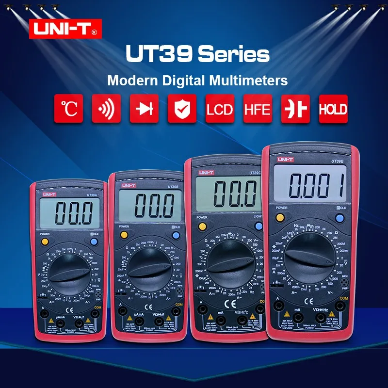 Aliexpress.com : Buy Digital Multimeter UNI T UT39A/UT39B/UT39C/UT39E ...