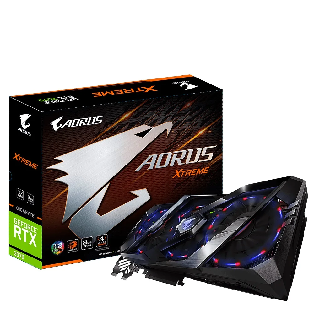 Bykski GPU водоблок плюс GIGABYTE AORUS GeForce RTX 2070 XTREME 8G. P/N: GV N2070AORUS X