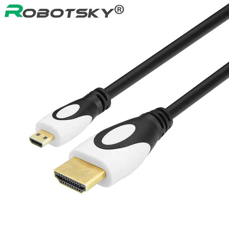 

High speed 5FT 1.5M V1.4 Male to Male Micro HDMI to HDMI Cable 1080p 1440p for HDTV PS3 XBOX 3D LCD