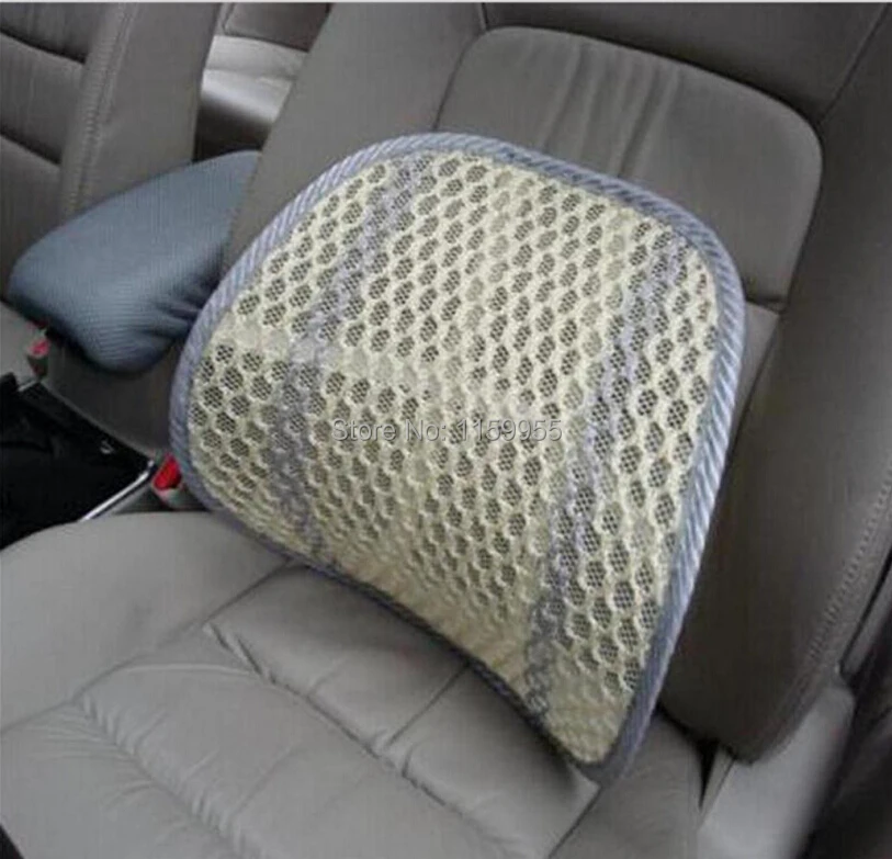 Mesh breathable massage car seat cushion lumbar support tournure