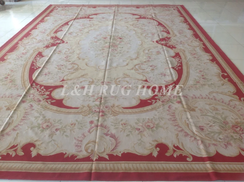 

Free shipping 12'x18' Aubusson rugs aubusson woolen rugs and handmade carpets