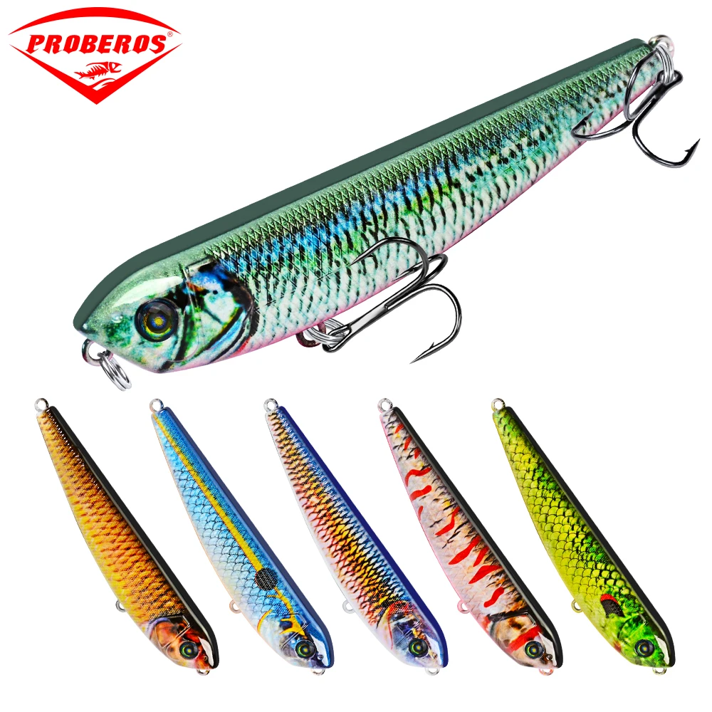 6 шт./лот бренд Proberos 8,5 г-0,30 унций 6# VIB приманка для рыбалки карандаш 6 цветов рыболовные снасти 9 см-3,5" Длина набор рыболовных приманок Топ