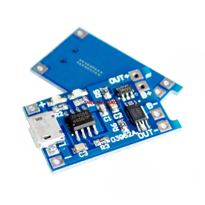 

10pcs/lot 5V Micro USB 1A 18650 Lithium Battery Charging Board With Protection Charger Module