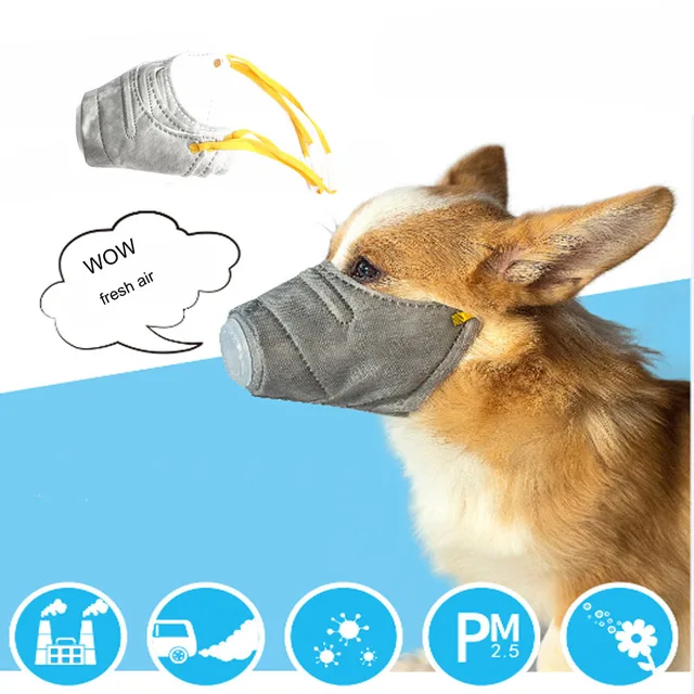 Pet Dog Mouth Mask Bark Bite Muzzle Smoke Mask Dog Anti bite Masks For