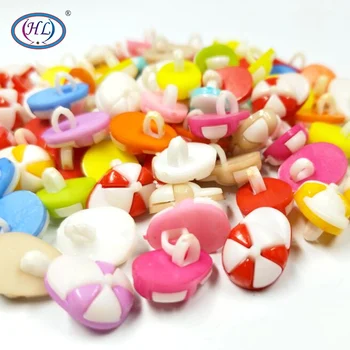 

HL 15x10mm 50/100pcs Mix Color Hat Shank Plastic Buttons Children's Apparel Sewing Accessories DIY Crafts
