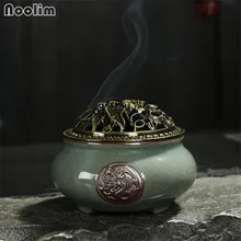 Фарфоровая керамическая курильница Celadon, антимоскитная горелка для благовоний, классический Декор для гостиной, ледяная трещина, держатель для благовоний