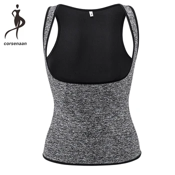 

Neoprene Slimming Sweat Vest For Weight Loss Women Waist Trainer Fat Burner Top Thermo Tummy Control Body Shaper 614#