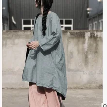 Продукт, выпуск летом, дизайн, свободные большие размеры, хлопок, лен, женская футболка