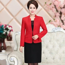 Высокое качество,, новая осенне-зимняя Женская рабочая одежда, свадебные платья, толстые костюмы для мам, женская одежда среднего возраста