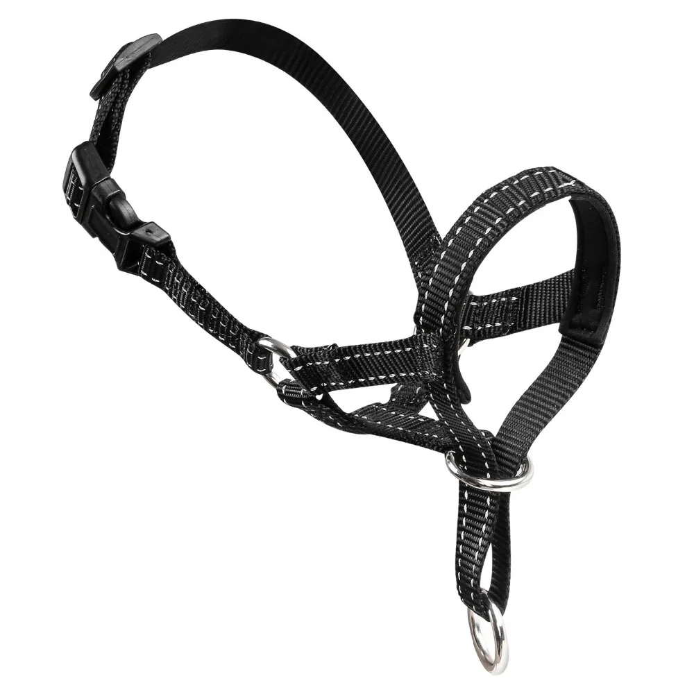 Dog Mouth Muzzle, Pet Dog Nylon Reflective Adjustable Loop Bite Bark