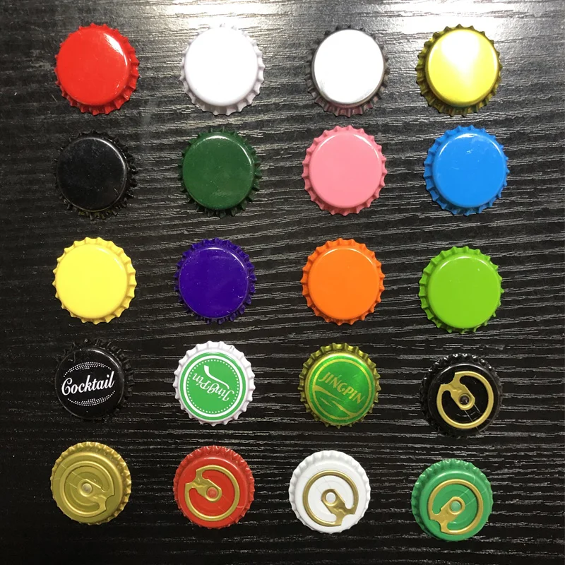

Free Shipping 100PCS DIY Homebrew Beer Tool of Beer Bottle Caps Beer Lid Brewing Supplies