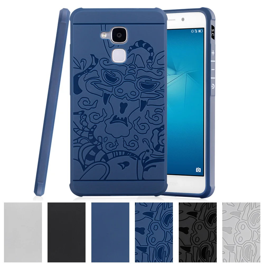 

TPU Soft Case for Huawei GT3 GT 3 Honor 5C 5 C / 7 Lite Honor7 7Lite 3D Relief Case Phone Back Cover Nmo L23 L31 Nmo-L23 Nmo-L31