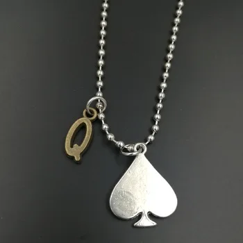 queen of spades inspirational necklace slave bbc swinger fetish cuckold NW2085