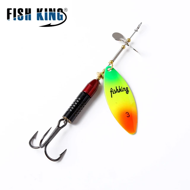 Metal Fishing Lure Spinner Bait  Metal Fishing Lure Fish King - Color Long  Deep - Aliexpress