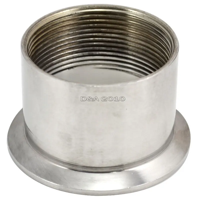 MEGAIRON 2" DN50 Sanitary Female Threaded Ferrule Pipe Fittings Tri