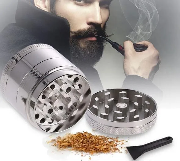 Mini 4 Layers Alloy Metal Tobacco Crusher Hand Muller Smoke Herbal Herb Grinder (13)