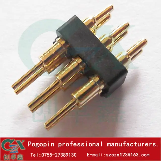pogo pin connector 6pin spring contact pogo pin 6pin double row 2.0*13