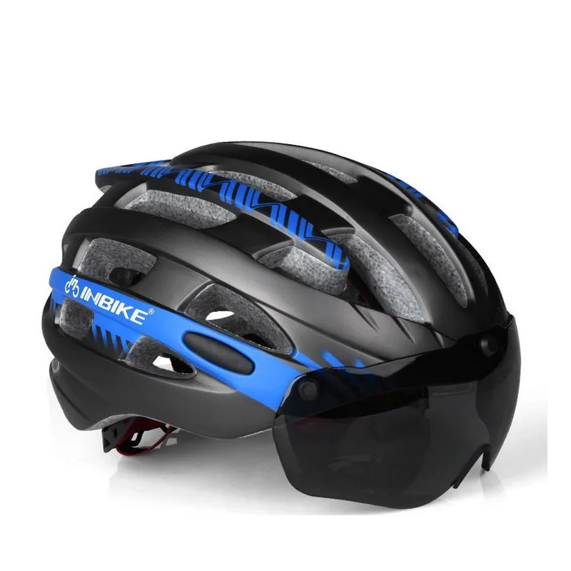 Велоспорт велосипедный шлем Магнитные очки для мужчин и женщин для езды на велосипеде Спортивная Защитная линза MTB дорожные шлемы дышащие лыжные Экипировка для мужчин t - Цвет: titanium blue