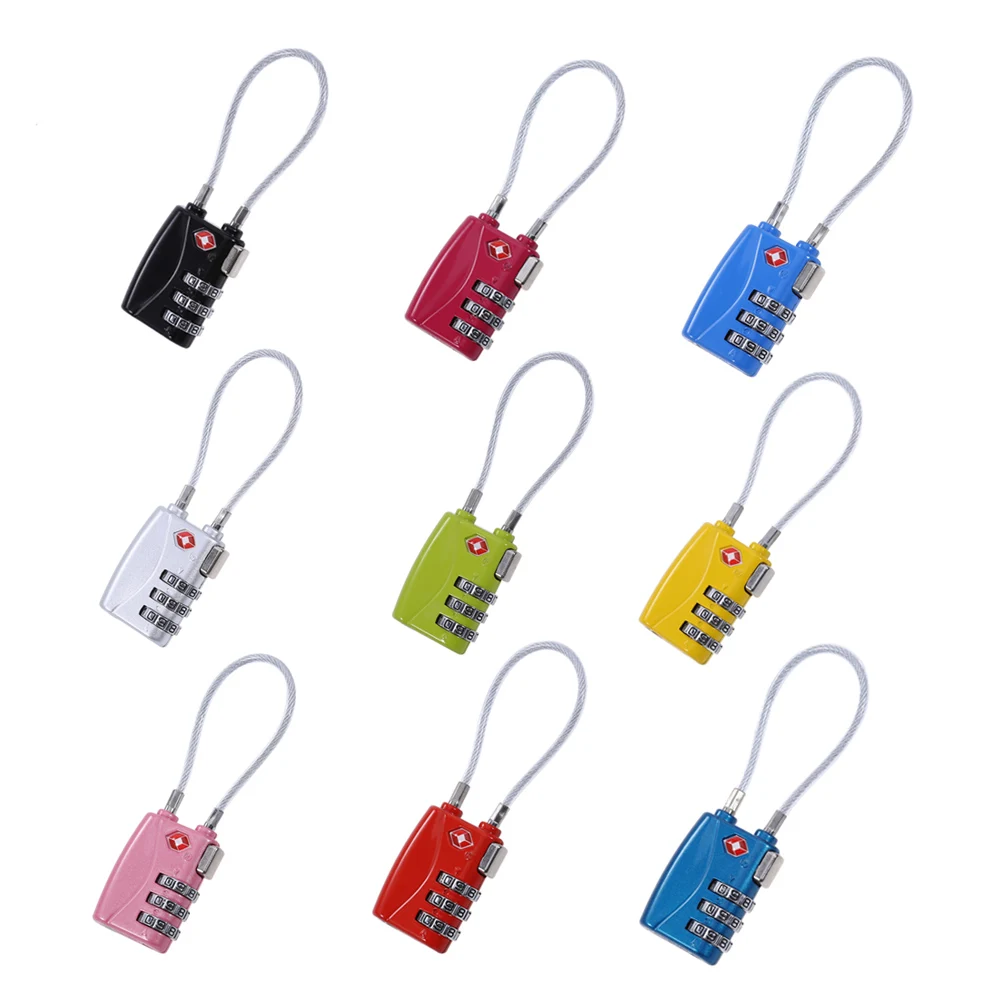 

Resettable 3 Digit Combination Lock Travel Suitcase Luggage Bag Code Loop Lock Padlock Cabinet Cupboard Drawer Coded Lock