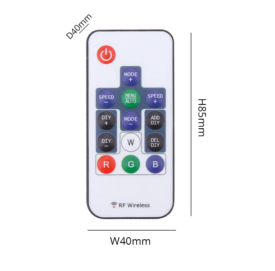 14 ключ DC 5V 12V RGB беспроводной пульт дистанционного мини RF Dream-color контроллер для WS2812B WS2811 светодиодные ленты