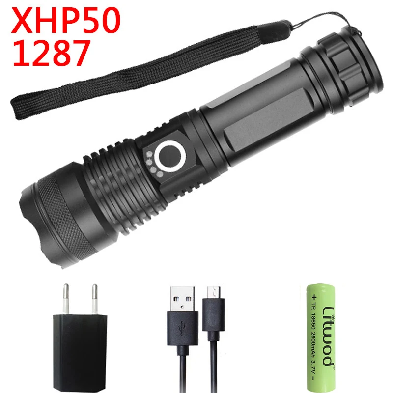 Litwod Z20 1282& 1287 CREE XHP70.2& XHP50 мощный вспышка светильник фонарь светильник использовать 18650& 26650 батарея фонарь кемпинг приключения - Испускаемый цвет: Option B