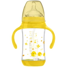 300 мл 240 180 новорожденный младенец кормящих бутылка с широким горлышком PA BPA бесплатно бутылка для комления молоком ручка чашки крышка бутылка для воды