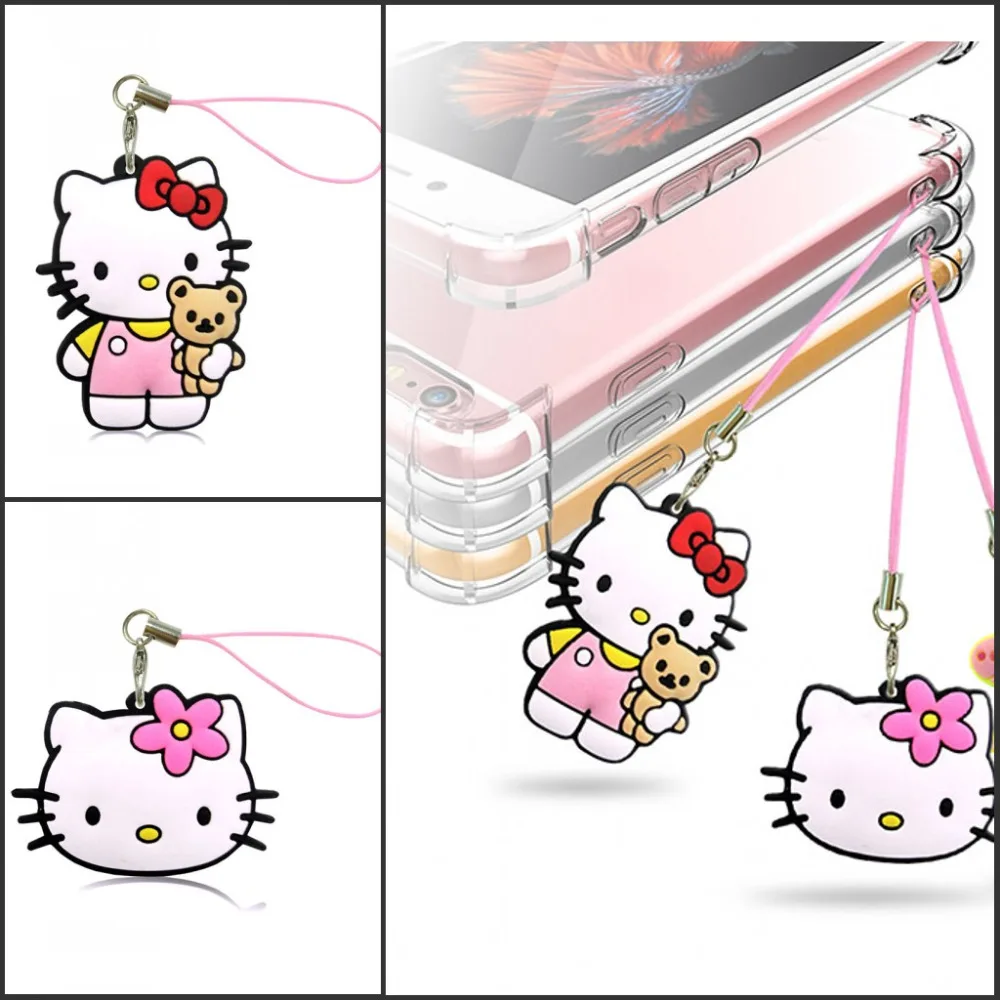 

Free Shipping 1PCS Lovely Hot cartoon 2D PVC Mobile Phone Hanging Strap Pendant Ornament with Hanging Strap Bags Accessories