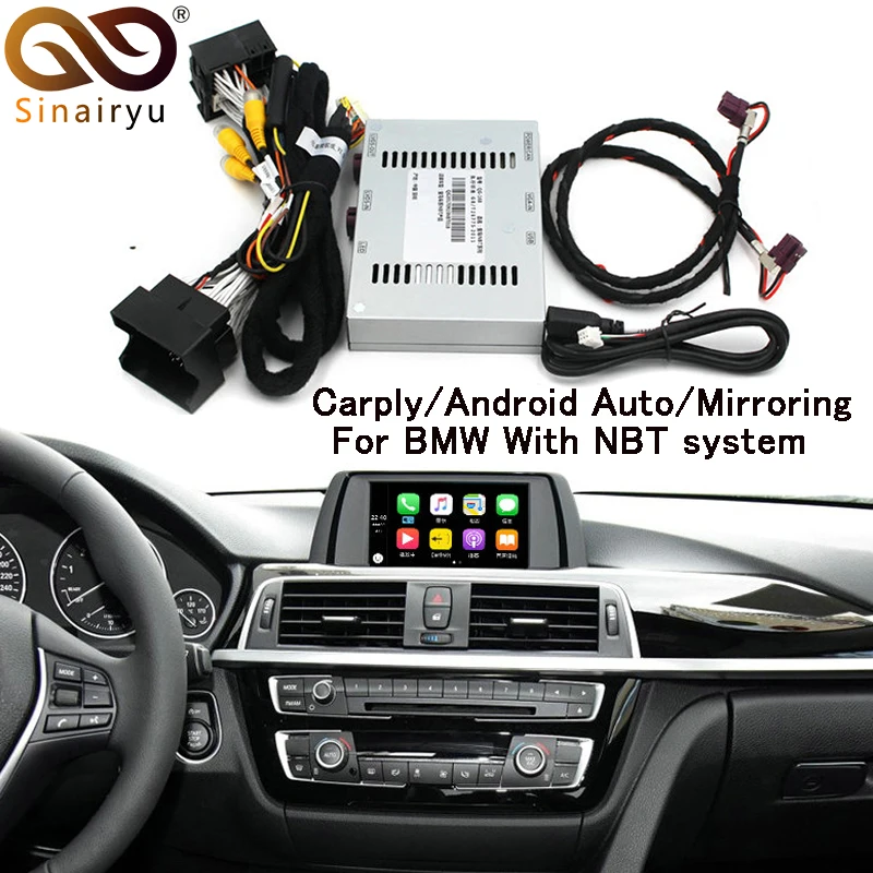 

Sinairyu Reversing Camera Interface Module for BMW 1/2/3/4/5/7Series X3 X4 X5 X6 MINI With NBT System With Carplay Mirroring