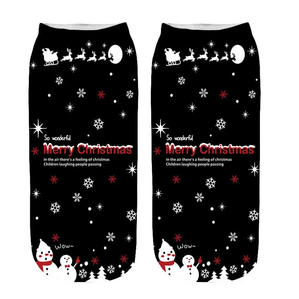 Christmas Socks New Arrival Women's Winter Warm Christmas Year-end Christmas Gift Warm Soft Cotton Funny Socks Calcetines - Цвет: R