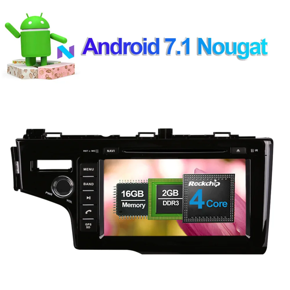 Perfect Android 8.0 Octa Core 4GB+32GB Car PC GPS Head Unit For Honda Fit/Jazz Left Hand Driving 2014- Radio Stereo Bluetooth Video Wifi 3