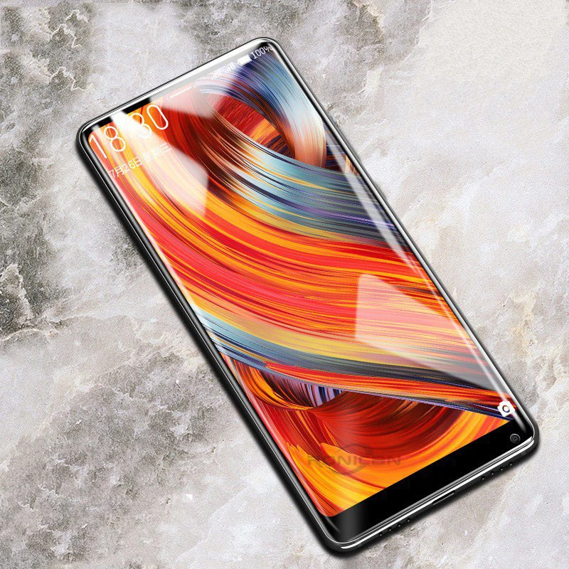 RONICAN For Xiaomi Mi Mix 2 Screen Protector 9H Tempered Glass Electroplated 4D Ultra Clear Front Full Film Case For Xiaomi Mix2 (8)