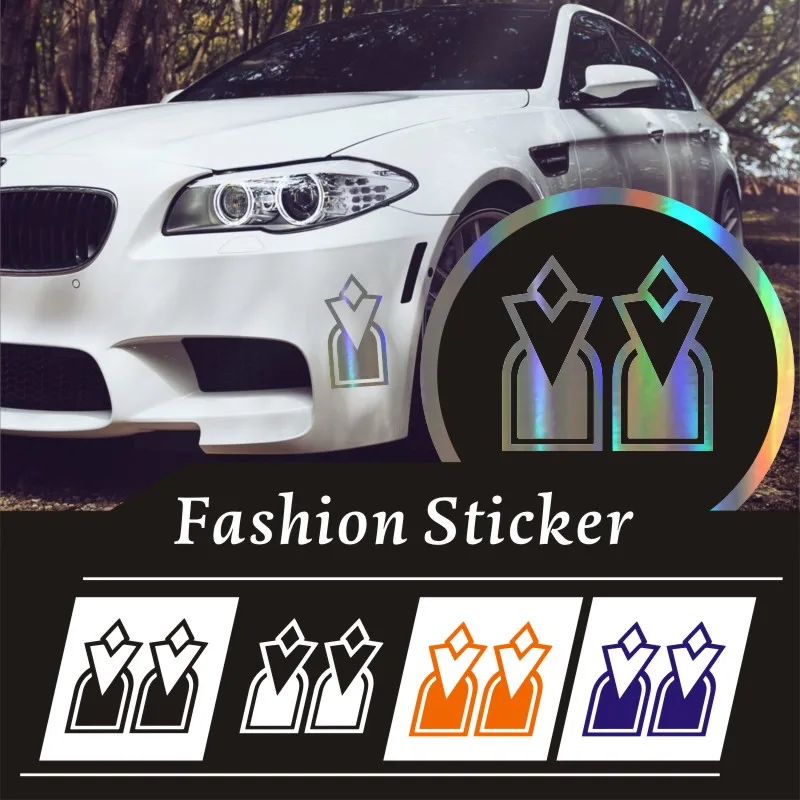 

8cm*15.6cm Skyrim Marker Fashion car stickers and decals Vinyl Stickers Car Accessories Car-Styling 2pcs Black/Silver/laser