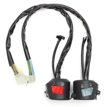 1 Par de Motos ATV 7/8 Inch Manillar Cuerno Interruptor de Control de Giro de Arranque Eléctrico