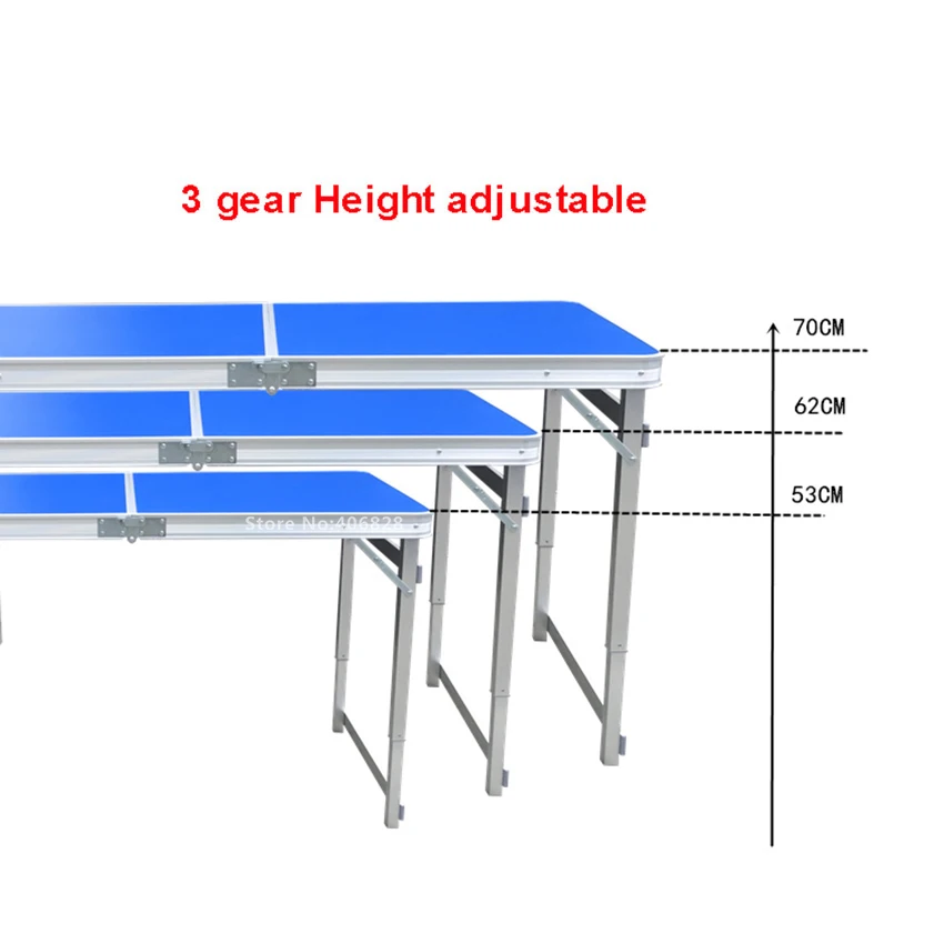Открытый складной стол с 4 шт. табурет Кемпинг Алюминиевый сплав Пикник водонепроницаемый ультра-светильник прочный складной стол 120*60 см