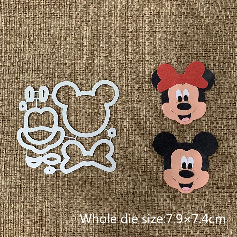 

New Design Craft Metal Cutting Dies Cute smile Cartoon Mickey Minni Scrapbooking Album DIY Paper Card Craft Embossing Die Cuts