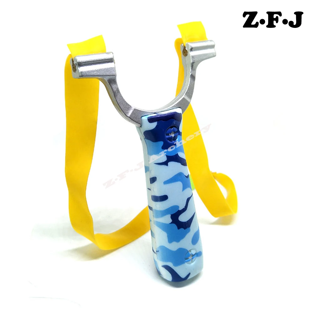 1Pc Powful Pocket Slingshot Aluminium Alloy Hunting Tactical Sling Shot Bow Catapult Outdoor