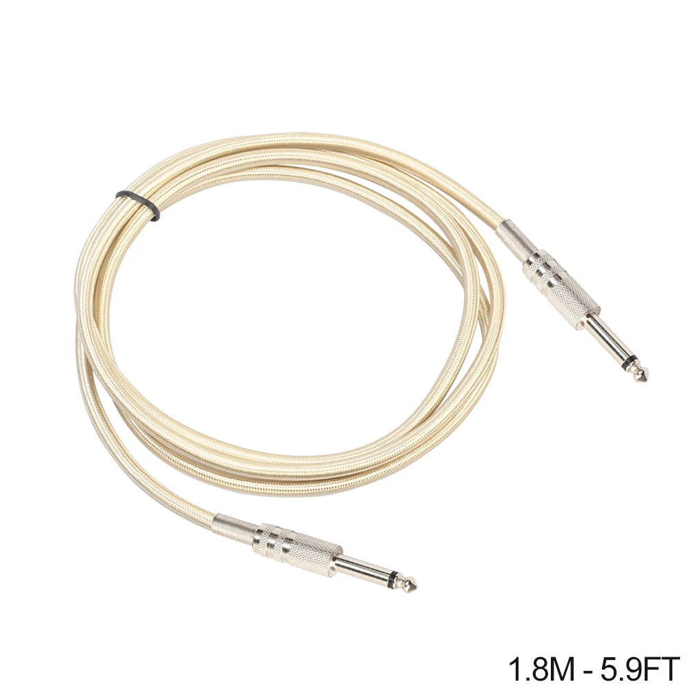 6.35MM Jack Male to Male Audio Cable Mono Electric Guitar Wooden Guitar Microphone Mixer Aux Cable 0.3M/1M/1.8M/3M 6.35MM Jack Male to Male Audio Cable Mono Electric Guitar Wooden Guitar Microphone Mixer Aux Cable 0.3M/1M/1.8M/3M